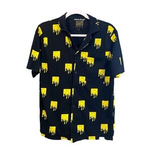 Zara x Smiley Men's Melted Cheese Smile Print Shirt Medium EF2